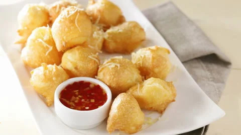 Cheese Beignets Stock Footage 62847318