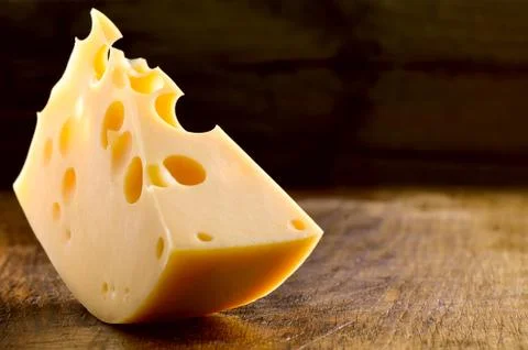Cheese block Stock Photos
