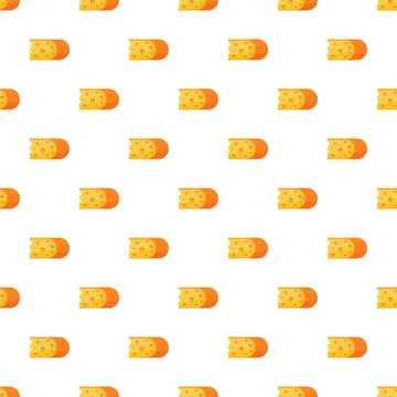 Cheese block seamless pattern repeating background イラスト素材