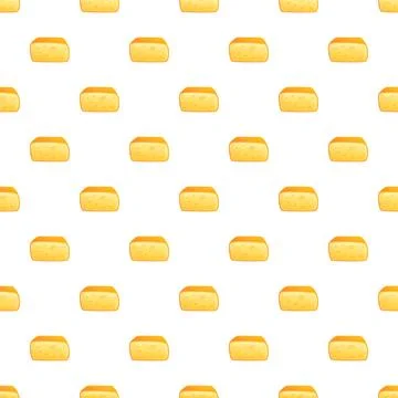 Cheese blocks forming a seamless repeating pattern background イラスト素材