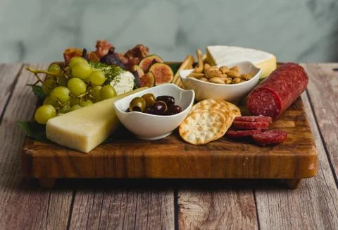 Cheese Board Front View Stock Photos