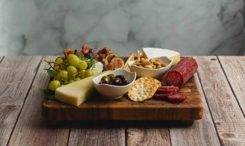 Cheese Board Front View Stock Photos