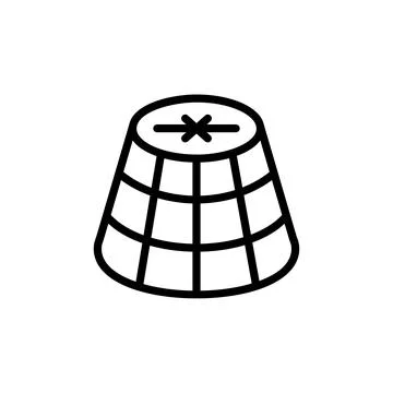 Cheese bottle icon. Simple line, outline illustration elements of dairy product Stockillustratie