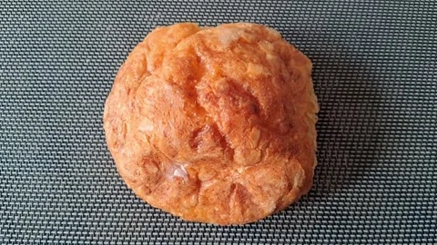 Cheese bread on breakfast table. Fresh baked snack with melted cheese flavor. Stock Footage 341037595