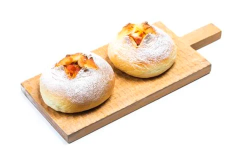 Cheese bread on the table Stock Photos