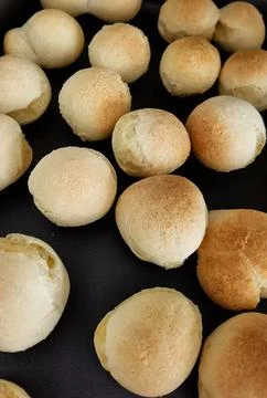 Cheese buns in the shape of balls called Chipa Stock Photos