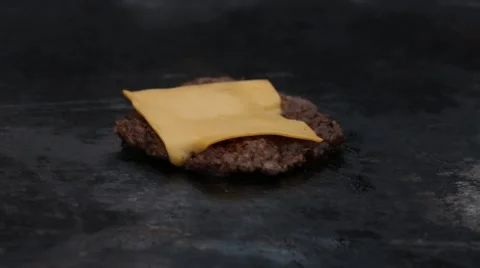 Cheese Burger Cooking Stock Footage 52082615