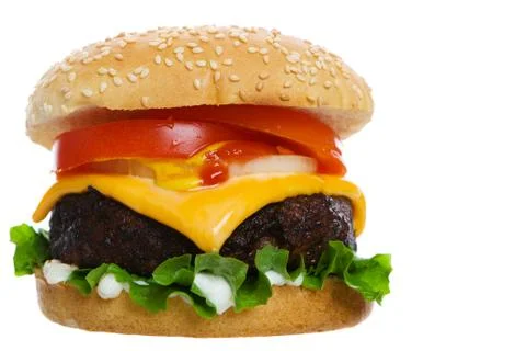 Cheese burger Stock Photos