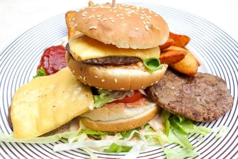 Cheese burger Foto stock