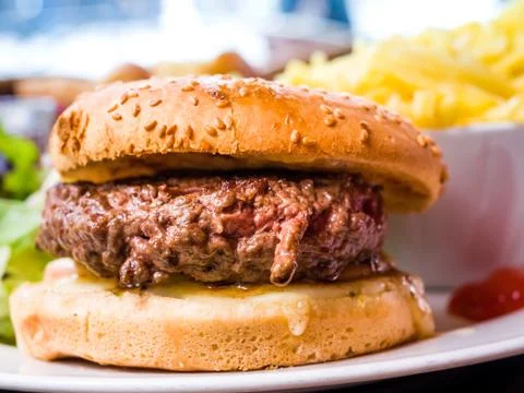 Cheese burger Stock Photos