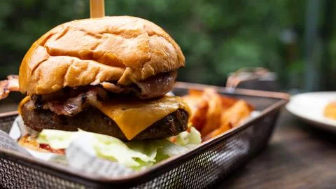 Cheese Burger Foto stock