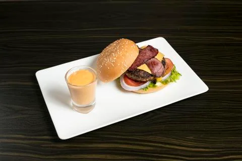 Cheese Burger Stock Photos