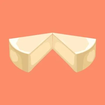 Cheese Cake Slice Illustration Stock Illustration