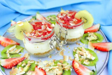 Cheese cakes Stock Photos