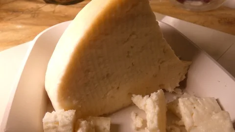 Cheese called Panela Stock Footage 112107918