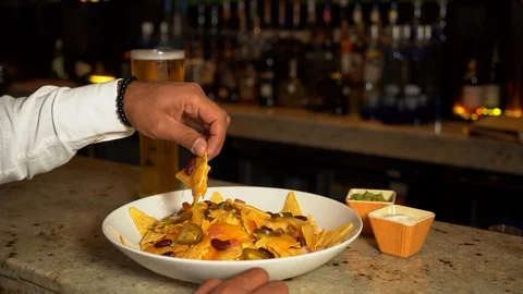 Cheese chips Stock Footage 128441676