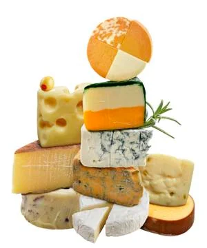 Cheese collection Stock Photos