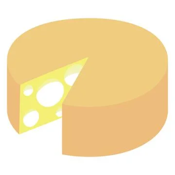 Cheese colored Иллюстрация