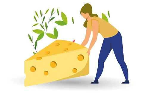 Cheese Concept Illustration Stock Illustration