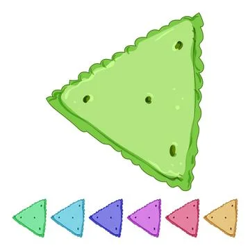 Cheese cracker biscuit cartoon vector graphic Stock Illustration