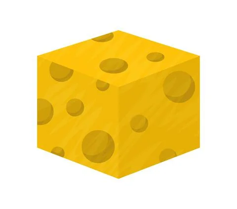 Cheese cube design Ilustração Stock