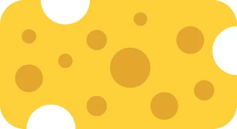 Cheese cubes illustration in minimal style Stock Illustration