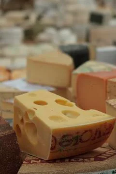 Cheese Display Stock Photos