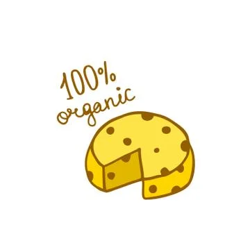 Cheese doodle icon, vector illustration Stock Illustration