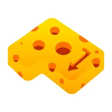 Cheese enter sign Stock Illustration