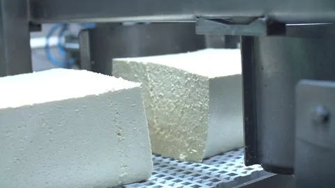 Cheese Factory Worker Moving Fermenting Milk Stock Footage 69102441