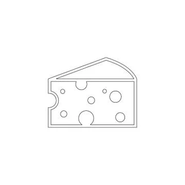 Cheese. flat vector icon Stock Illustration