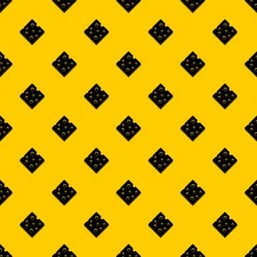 Cheese fresh block pattern Stock Illustration