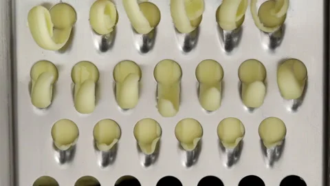 Cheese Grater Closeup Satisfying Stock Footage 162910631