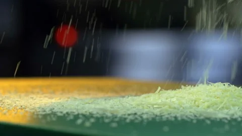 Cheese Grating On Table Stock Footage 145636444