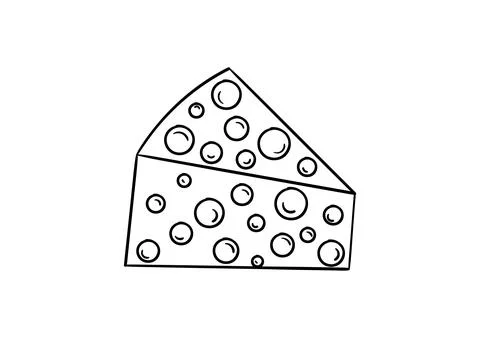 Cheese hand drawing Stock Illustration