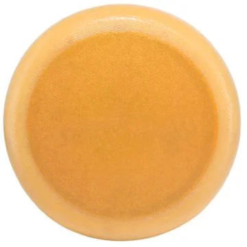 Cheese head on a white background, isolate Stock Photos