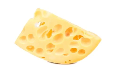 Cheese with holes Stock Photos