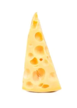 Cheese with holes Stock Photos