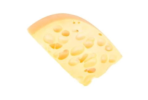 Cheese with holes Stock Photos
