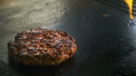 Cheese on Hot cutlet 库存影片 119357334