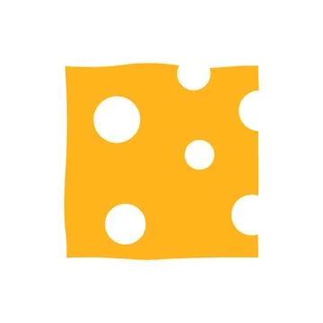 Cheese icon in flat style. Swiss cheese vector illustration on isolated bac.. Stock Illustration