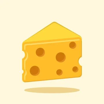Cheese icon in flat style. Swiss cheese vector illustration on isolated bac.. Stock Illustration