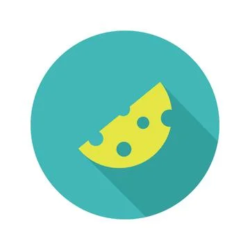 Cheese icon illustrated in vector on white background Stock Illustration