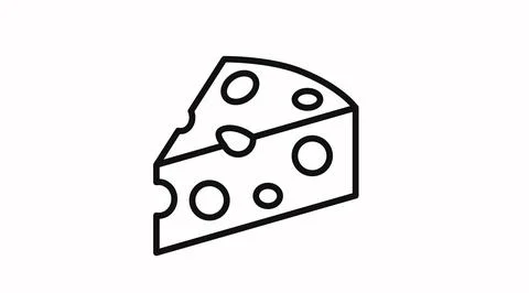 Cheese Icon. Stock Illustration