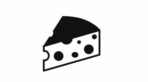 Cheese Icon. Stock Illustration