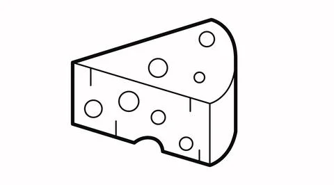 Cheese Icon. Stock Illustration