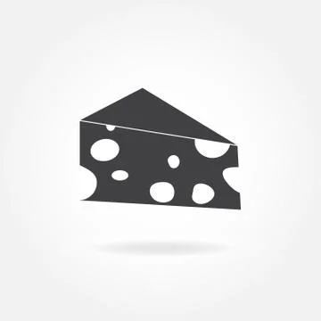 Cheese icon or sign. Vector illustration. Stock Illustration