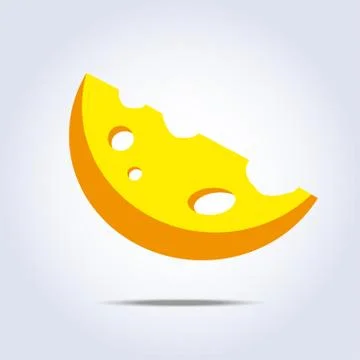 Cheese icon. Vector illustration Illustrazione stock