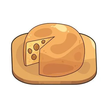 Cheese illustration Stock Illustration