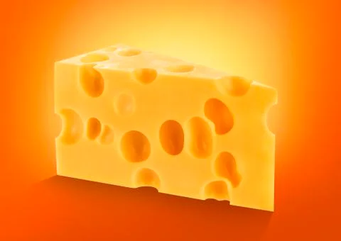 Cheese isolated Foto stock